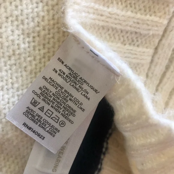 Ann Taylor LOFT Striped Modern Poncho - Picture 6 of 8